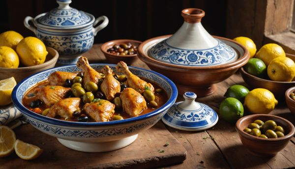 Réaliser un tajine de poulet aux citrons confits